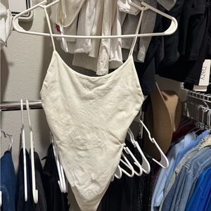 White Double Lined Bodysuit